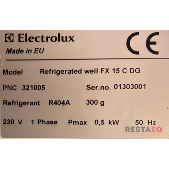 Kylmä Buffetvaunu 1500 FX 15 C DG - Electrolux