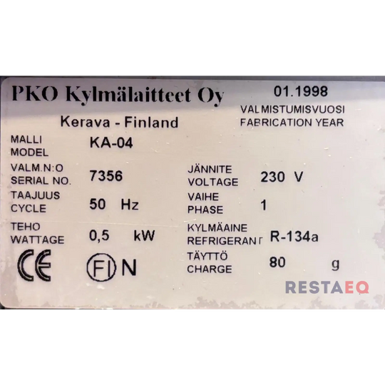 Kylmäallas KA 4 400 Metos