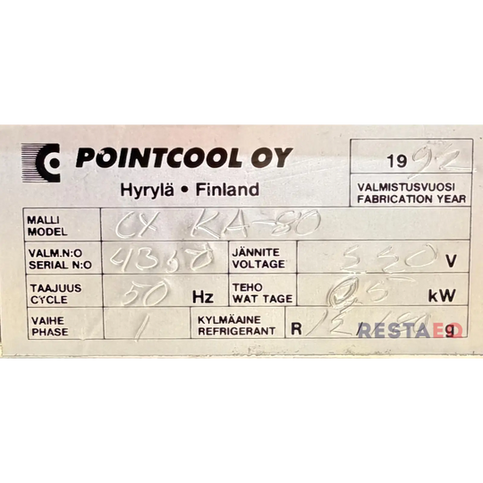 Kylmäallas kylmäkaapilla 800 CX-KA80 - Pointcool