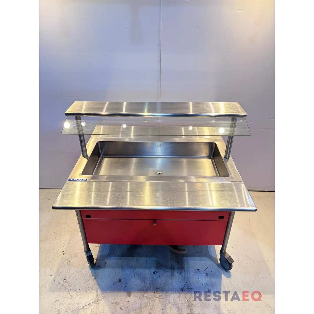 Kylmäbuffetvaunu Corona Cbus roiskesuojilla 1200 - Metos