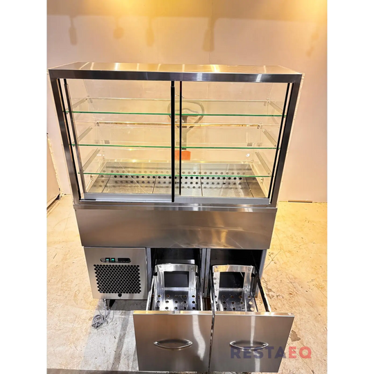 Kylmävitriini itsepalvelumalli 1200 - Inox