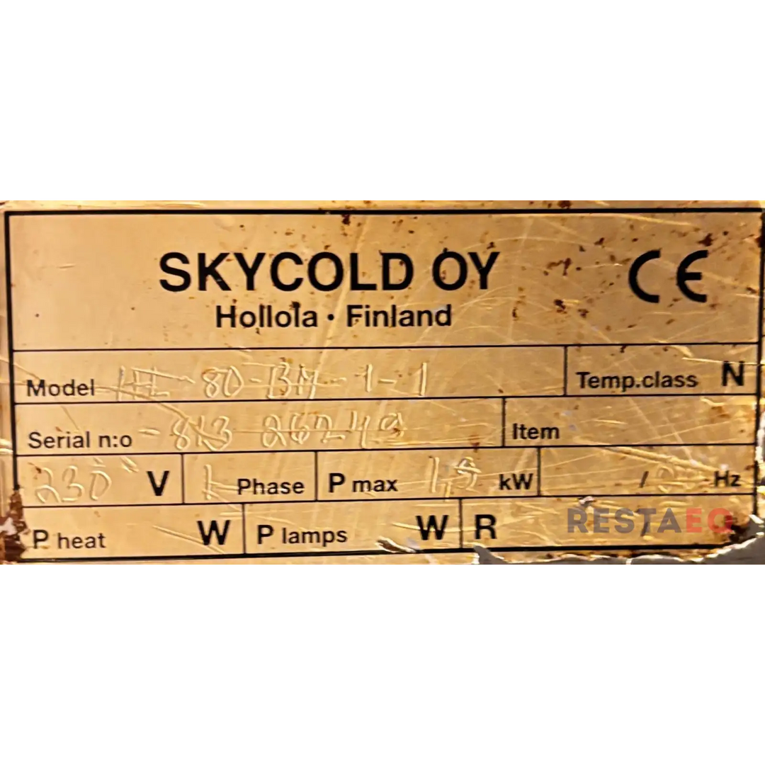 Lämmin buffetpöytä lämpökaapilla 800 - Skycold