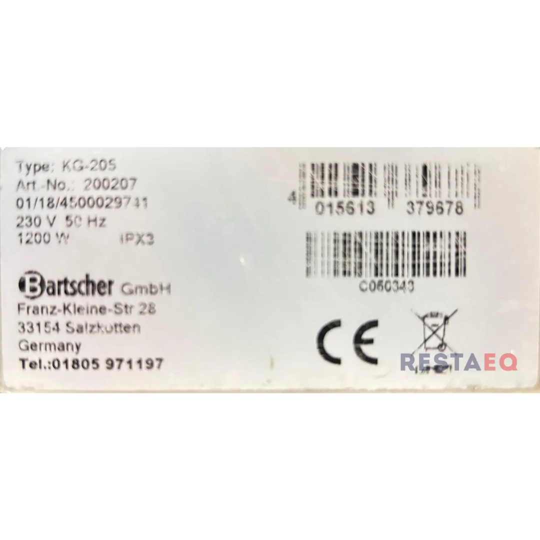 Lämpöhaude korkea KG-205 - Bartscher