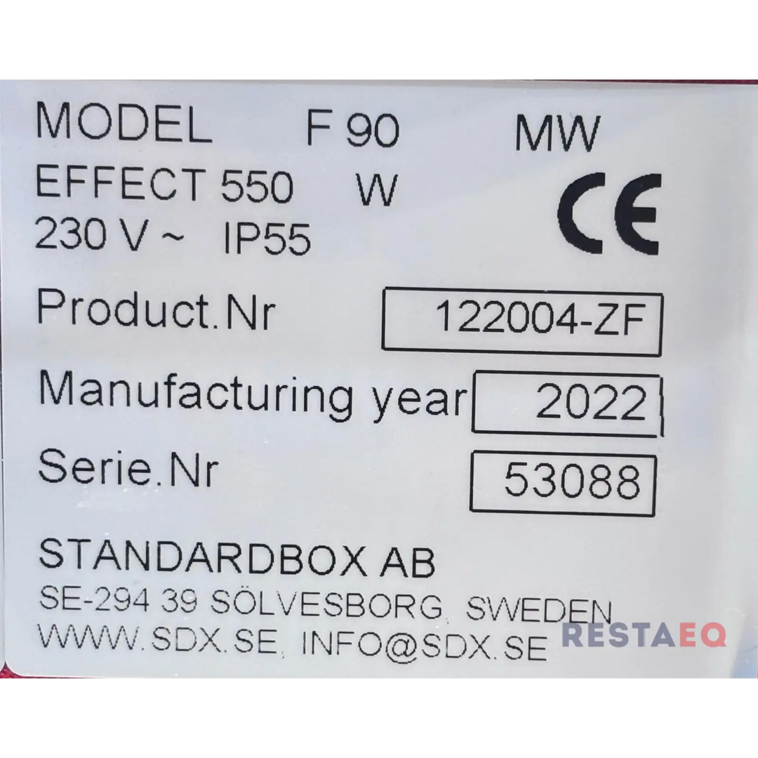Lämpökuljetus/-säilytysvaunu Thermobox F90 - Metos
