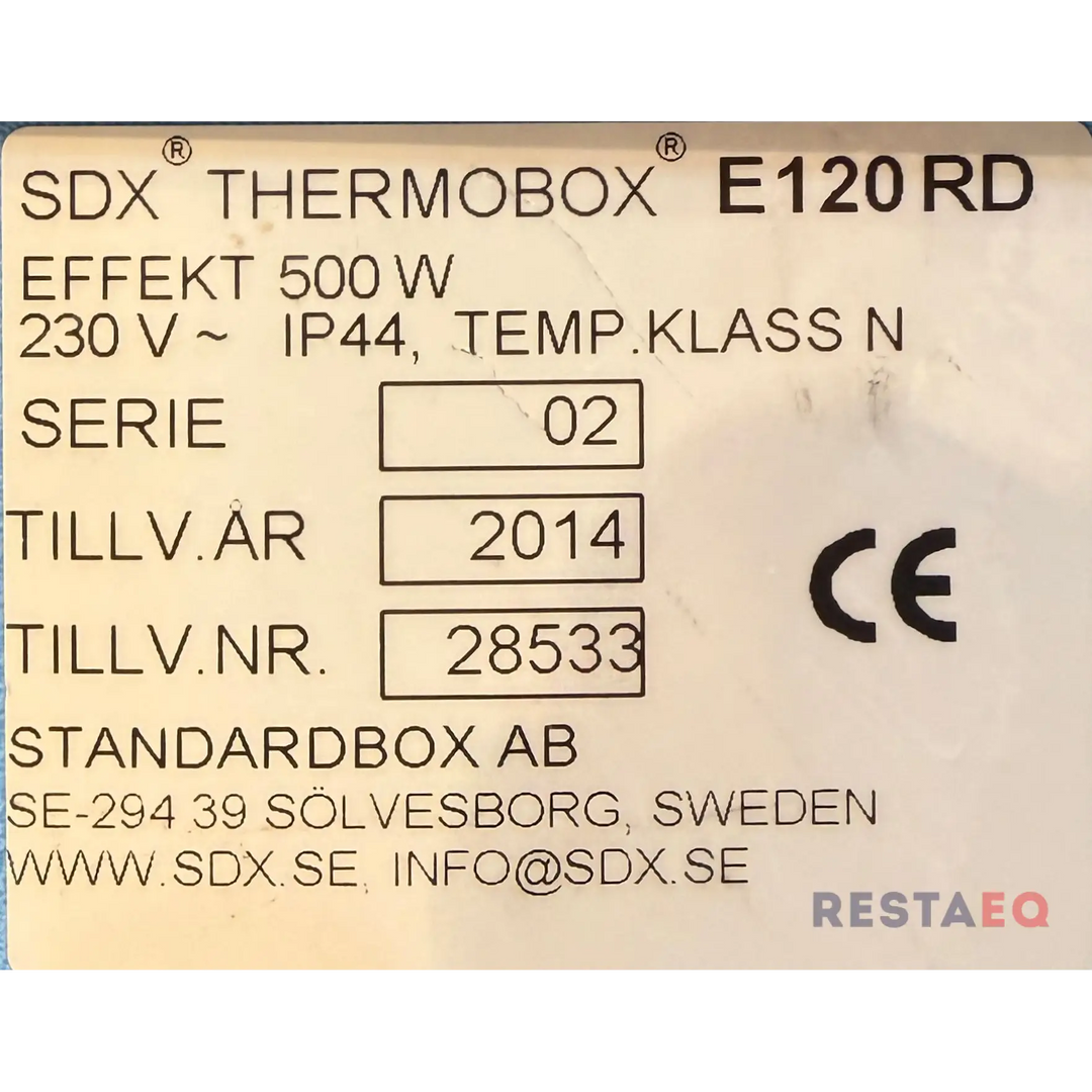 Lämpökuljetusvaunu SDX Thermobox E120RD - Standartbox