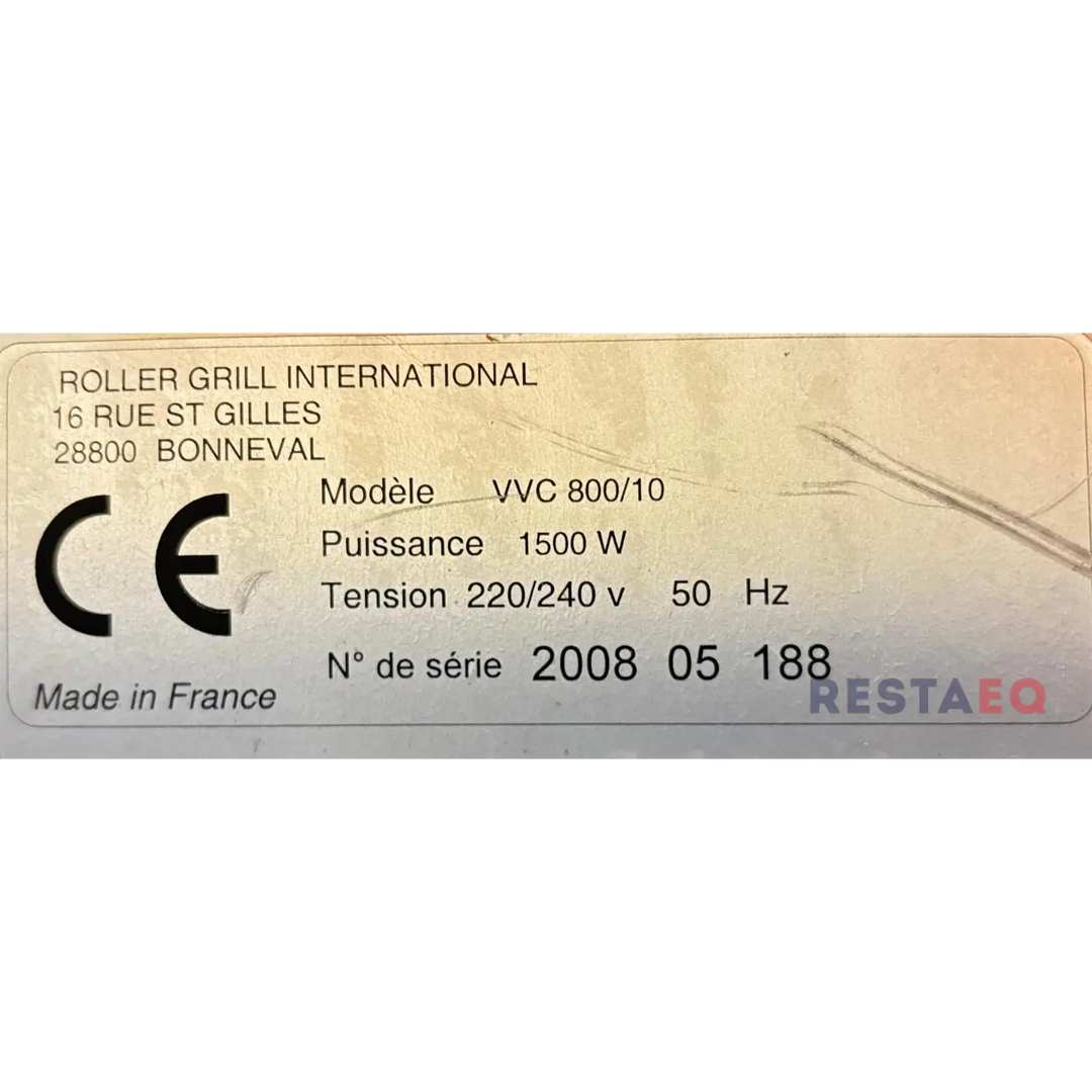 Lämpvitriini pöytämalli VVC 800/10 - Roller Grill