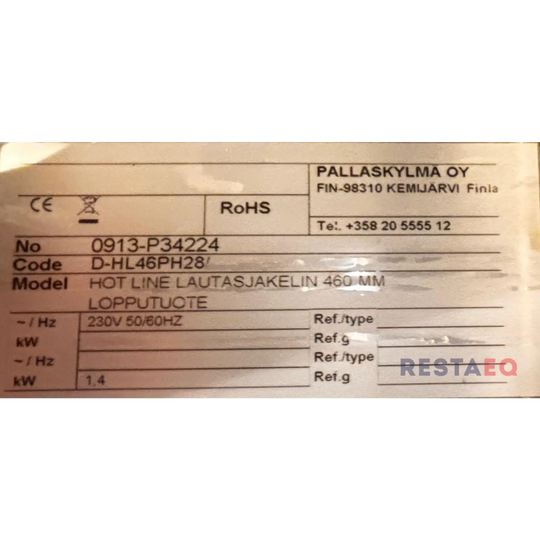 Lautasjakelin Hotline 460 - Porkka