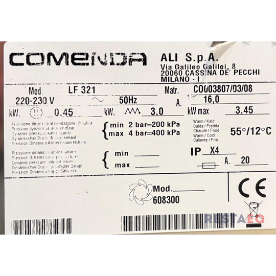 Luukkuastianpesukone Comenda LF 322 - Comenda