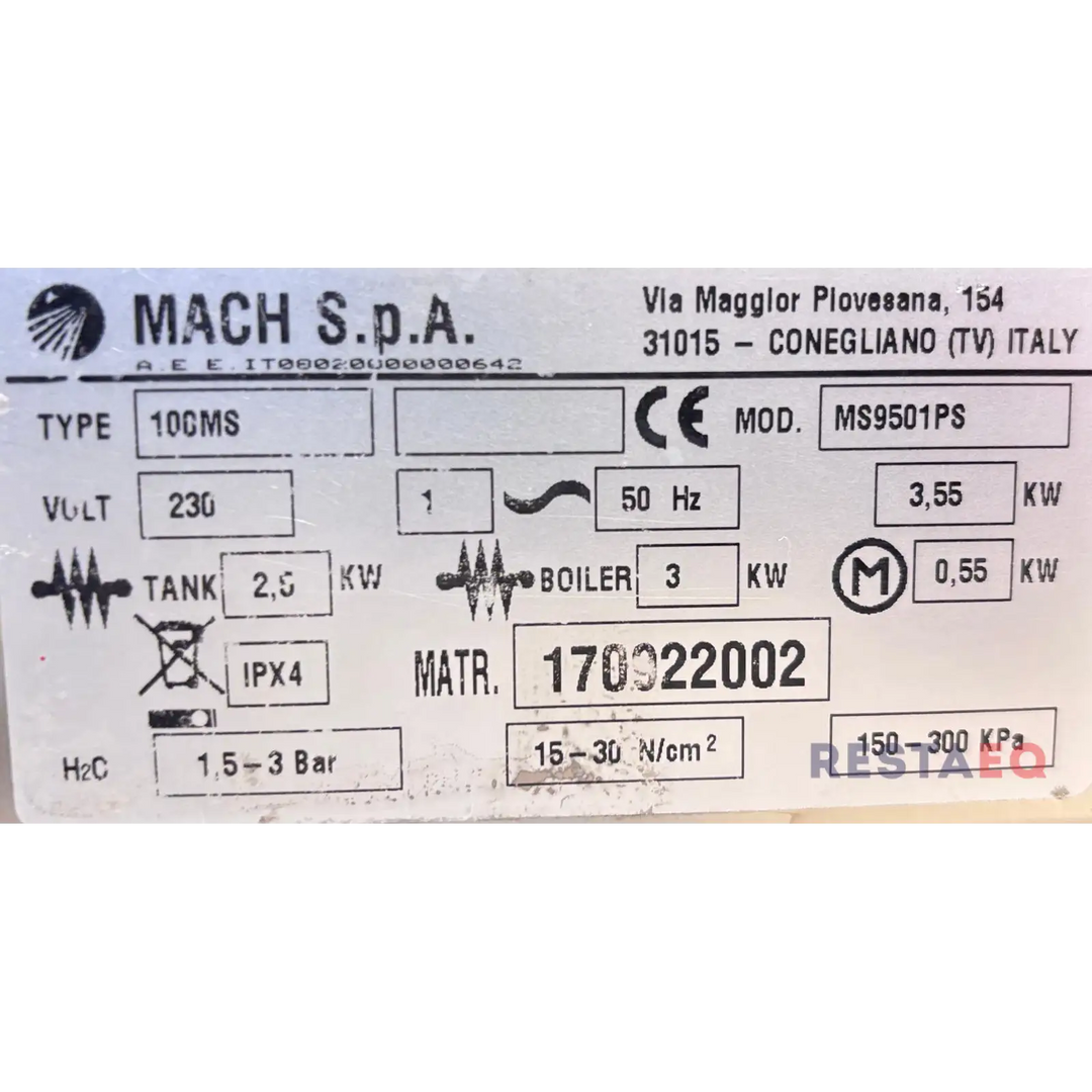 Luukkuastianpesukone Mach 100 MS - Mach