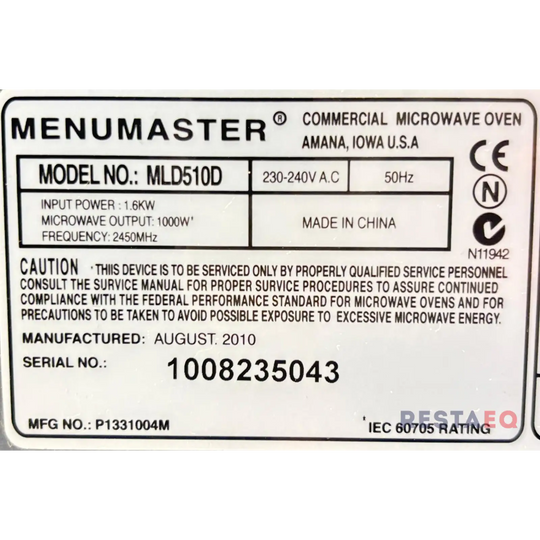 Mikroaaltouuni Menumaster MLD510D - Menumaster