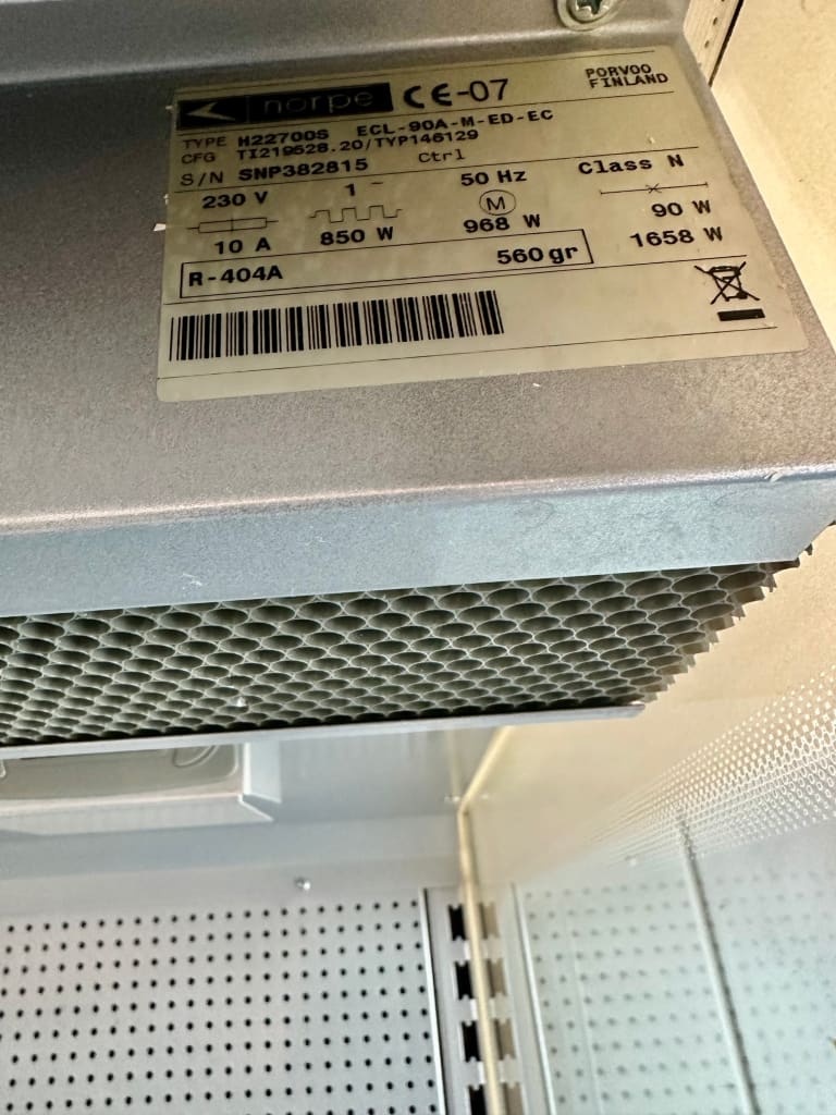 Norpe kylmähylly ECL-90A-M-ED-EC - Norpe