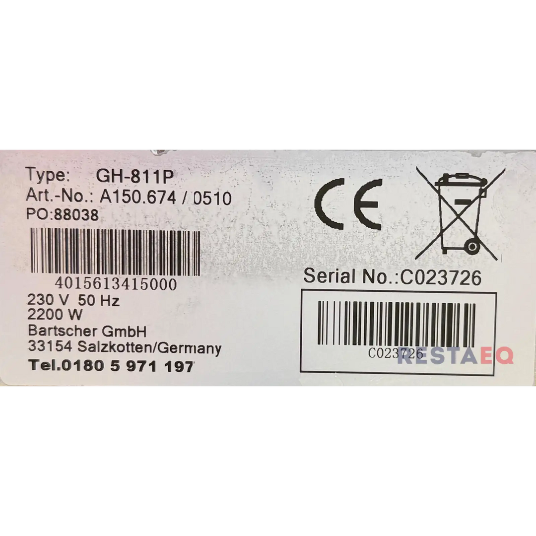 Painoparila EP-811P raita/raita - Bartscher