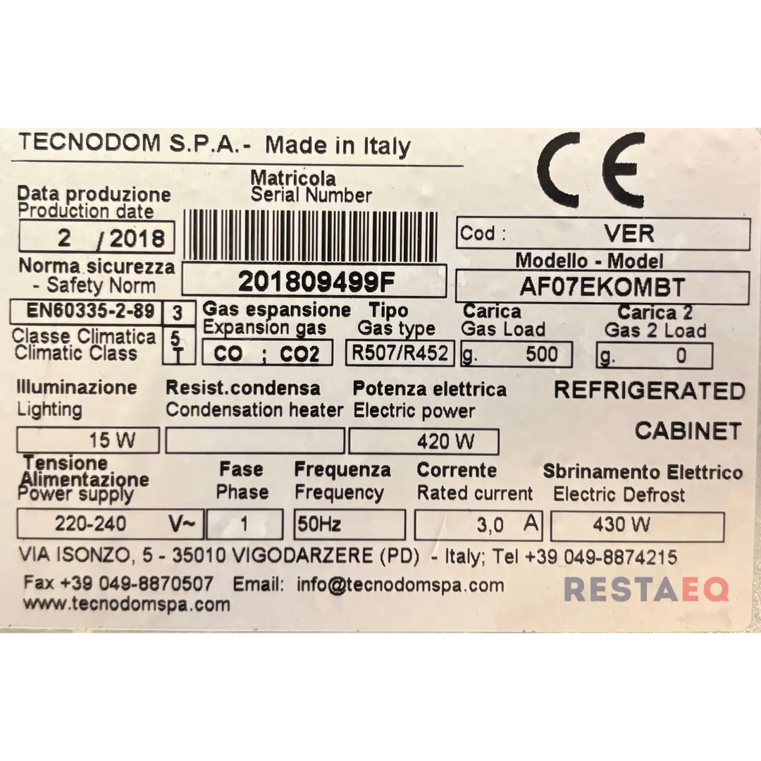 Pakastin AF07EKOMBT - Tecnodom