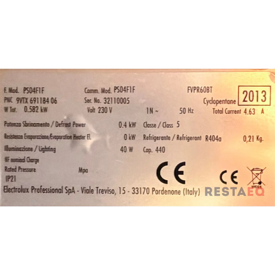 Pakastin PS04F1F - Electrolux