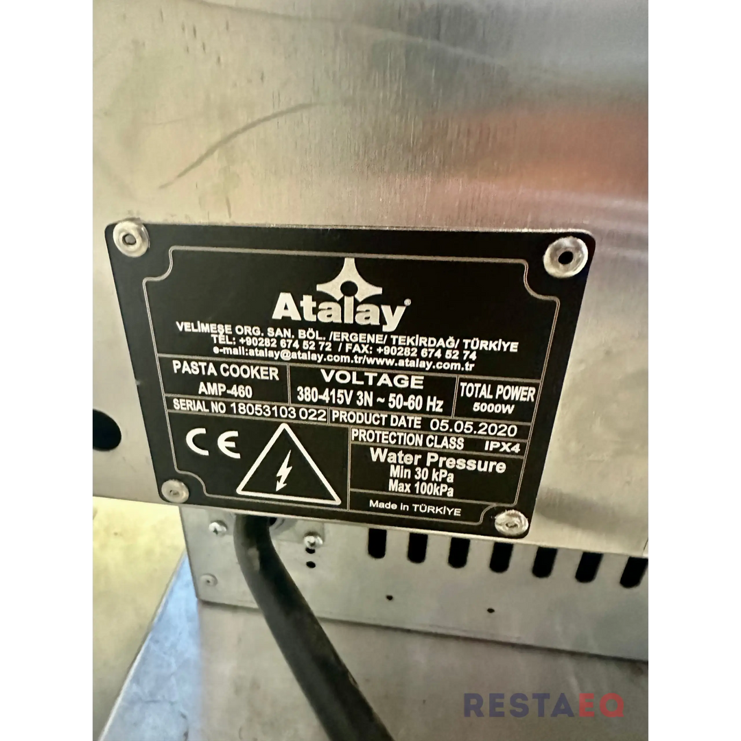 Pastakeitin vesitäytöllä ja poistolla. AMP - 460 - Atalay