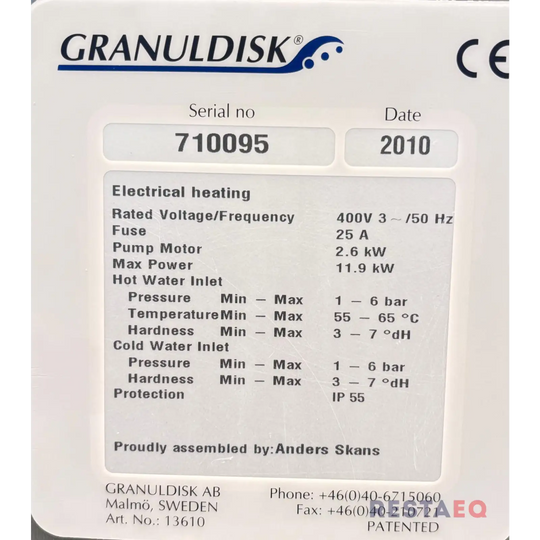 Patapesukone GD 600plus - Granuldisk
