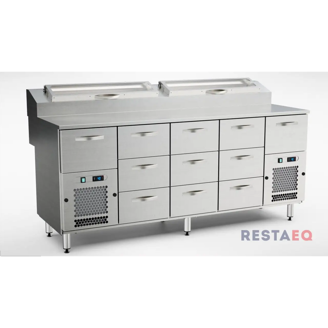 Pizzaleivontapöytä 2000 KTL/P-20011 - Inox