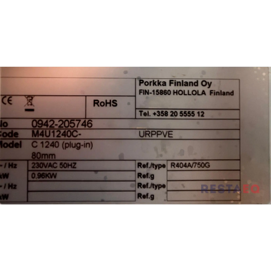 Porkka kylmähuone 3624 - Porkka