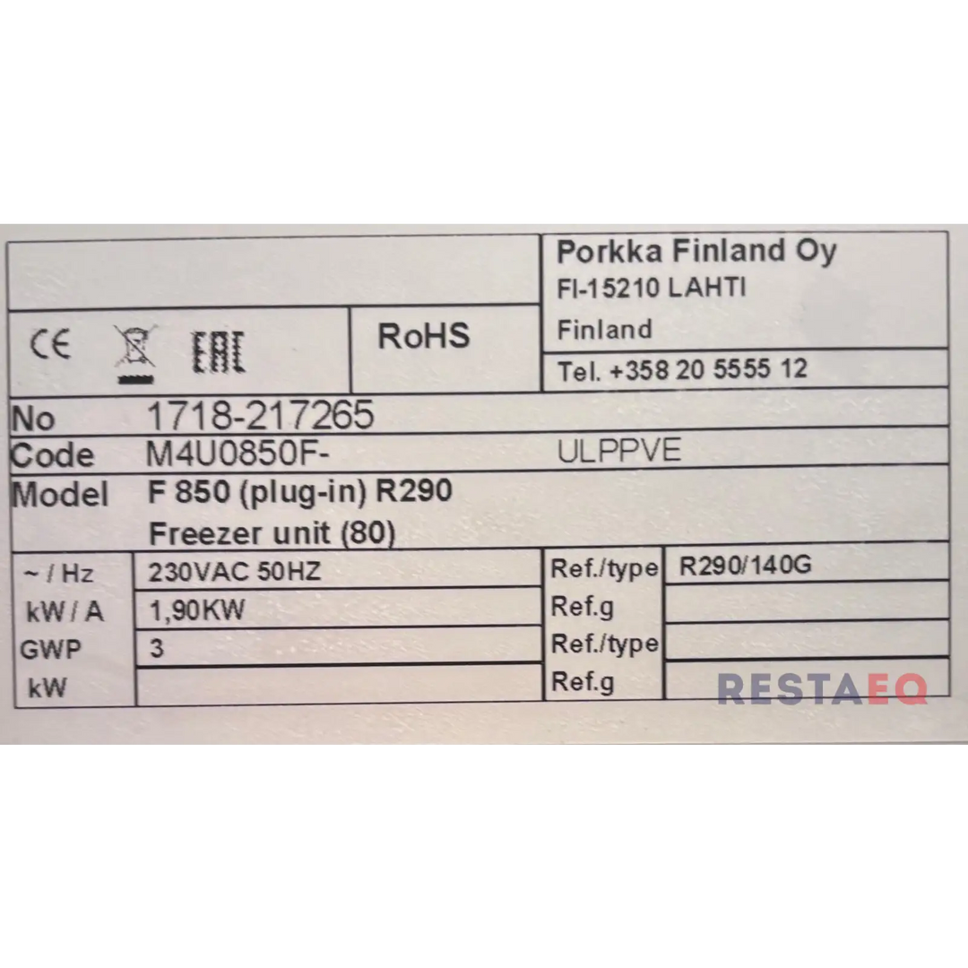 Porkka pakastehuone 1830 Porkka