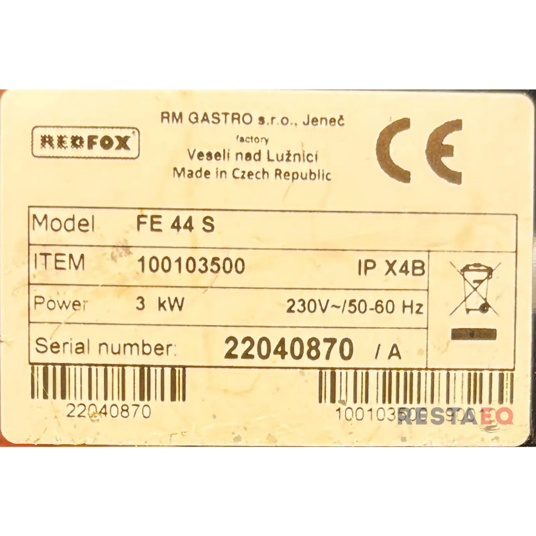 Rasvakeitin kahdella altaalla FE 44 S - Redfox