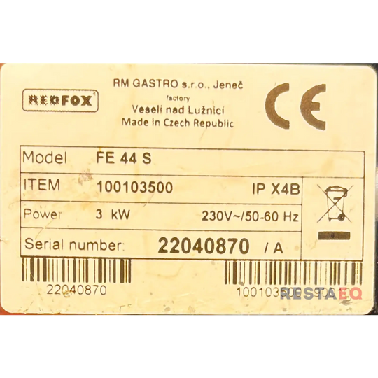 Rasvakeitin kahdella altaalla FE 44 S - Redfox