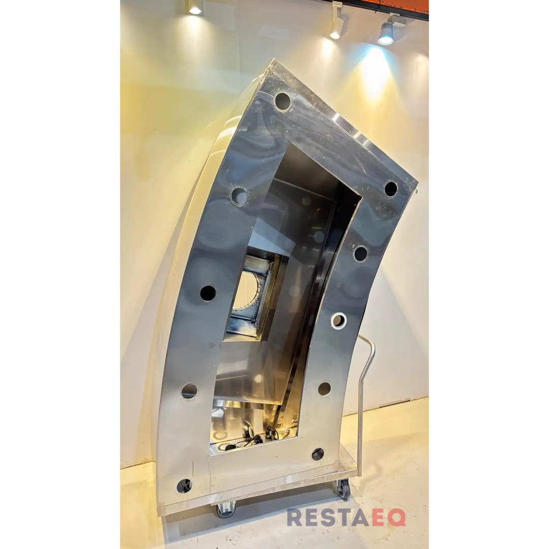 RST-kaareva höyryhuuva ledivaloaukoilla - RestaEQ