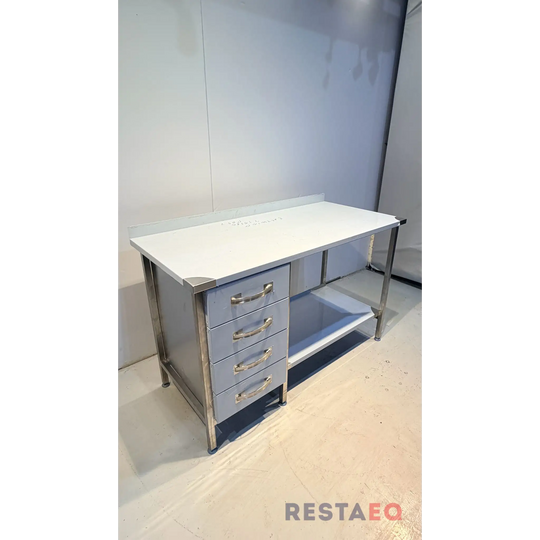 RST-pöytä laatikostolla ja hyllyllä 1400 - RestaEQ