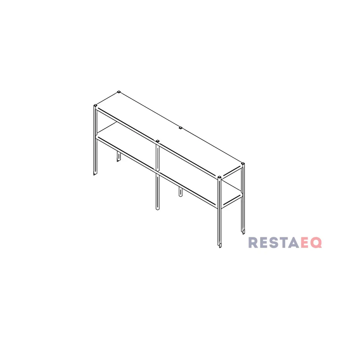 RST-pöytähylly 2000 - Inox