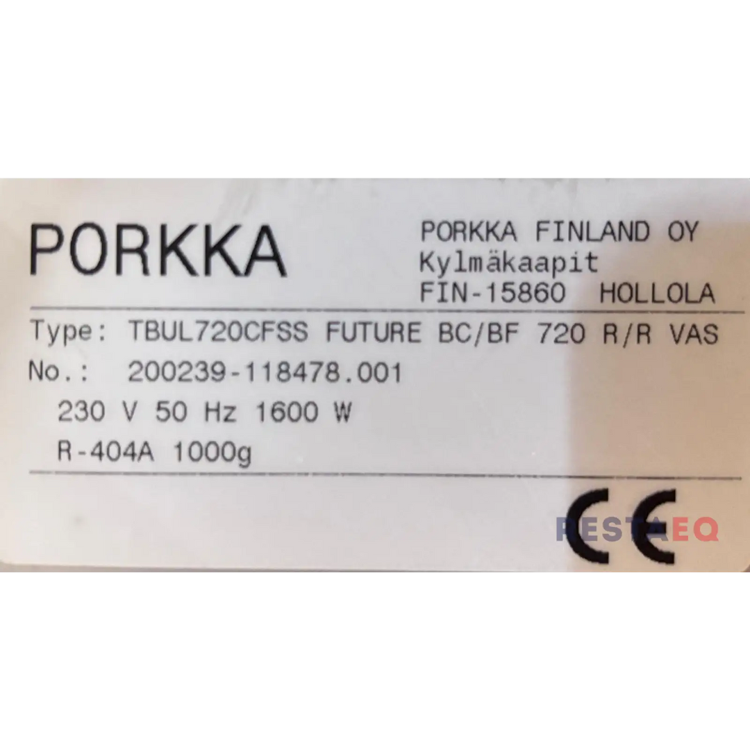 Tehokas pikajäähdytys- ja pikapakastuskaappi Future DC720