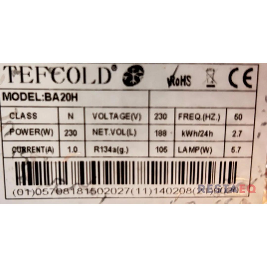 Tiskinalusjääkaappi BA20H - Tefcold
