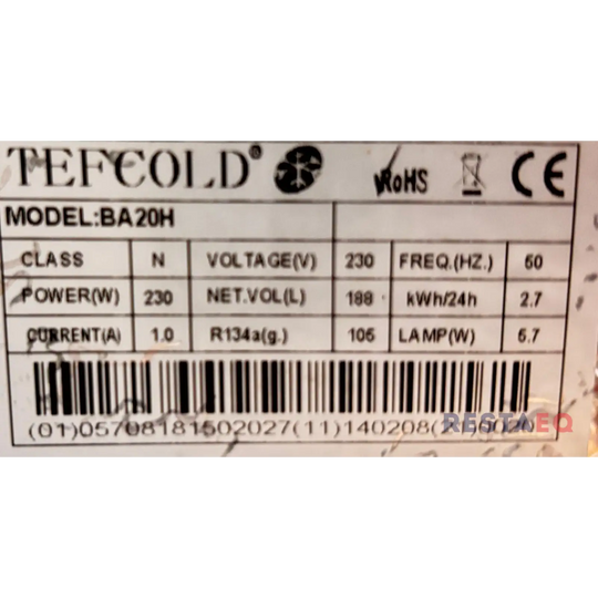Tiskinalusjääkaappi BA20H - Tefcold