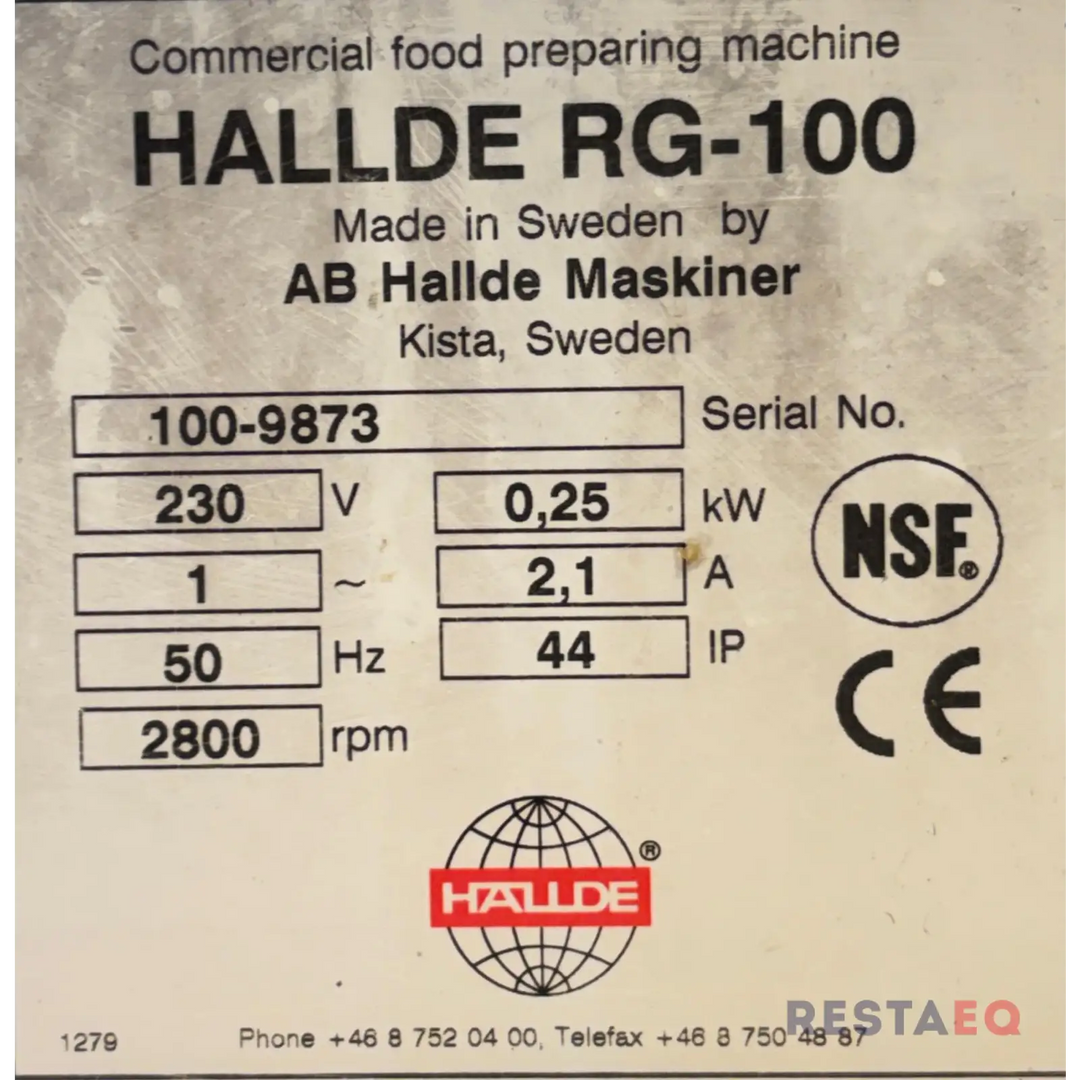 Vihannesleikkuri Hälde RG-100 terillä - Metos