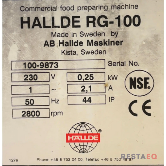 Vihannesleikkuri Hälde RG-100 terillä - Metos