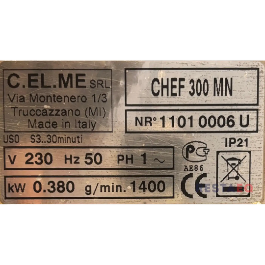 Vihannesleikkuri setti Chef 300 MN - C.EL.ME