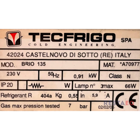 Vitriini Brio 135 - Tecfrigo